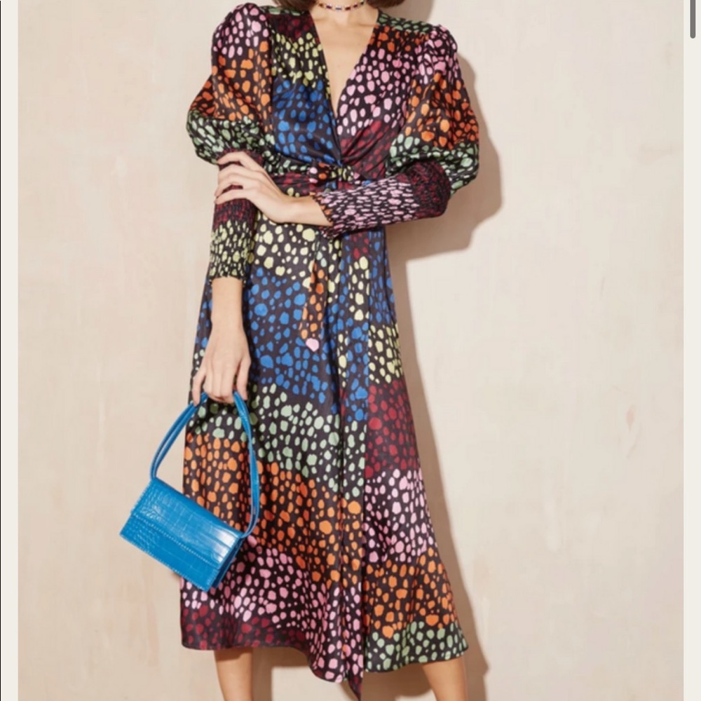 Never Fully Dressed MIDI multi color print dress. Never worn-no tags. Size US 6